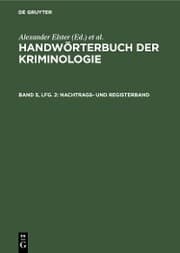 Cover von Nachtrags- und Registerband