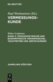 Cover von Trigonometrische und barometrische Höhenmessung, Tachymetrie und Absteckungen