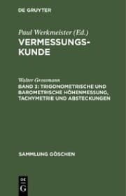 Cover von Trigonometrische und barometrische Höhenmessung, Tachymetrie und Absteckungen