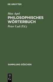 Cover von Philosophisches Wörterbuch