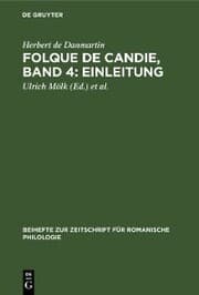 Cover von Folque de Candie, Band 4: Einleitung