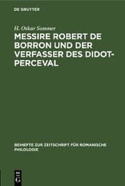 Cover von Messire Robert de Borron und der Verfasser des Didot-Perceval