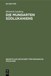 Cover von Die Mundarten Südlukaniens