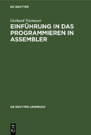 Cover von Einführung in das Programmieren in ASSEMBLER