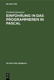 Cover von Einführung in das Programmieren in PASCAL