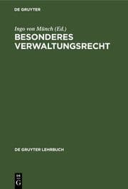 Cover von Besonderes Verwaltungsrecht