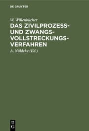 Cover von Das Zivilprozeß- und Zwangsvollstreckungsverfahren
