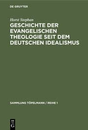 Cover von Geschichte der evangelischen Theologie seit dem deutschen Idealismus