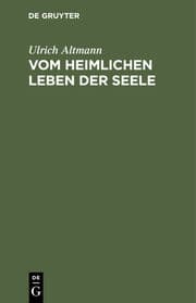 Cover von Vom heimlichen Leben der Seele