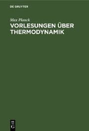 Cover von Vorlesungen über Thermodynamik