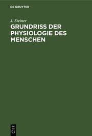 Cover von Grundriss der Physiologie des Menschen