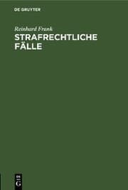 Cover von Strafrechtliche Fälle
