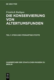 Cover von Stein und Steinartige Stoffe