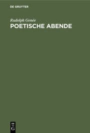 Cover von Poetische Abende