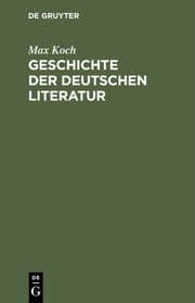 Cover von Geschichte der deutschen Literatur