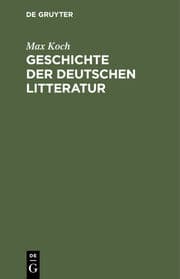 Cover von Geschichte der deutschen Litteratur