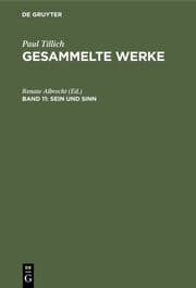 Cover von Sein und Sinn