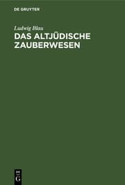 Cover von Das altjüdische Zauberwesen