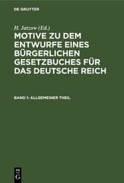 Cover von Allgemeiner Theil