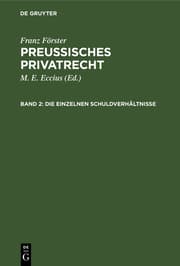 Cover von Die einzelnen Schuldverhältnisse