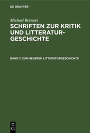 Cover von Zur neueren Litteraturgeschichte