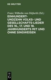Cover von Einhundertundzehn Volks- und Gesellschaftslieder des 16., 17. und 18. Jahrhunderts mit und ohne Singweisen