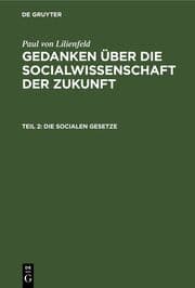 Cover von Die socialen Gesetze