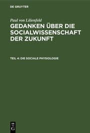 Cover von Die sociale Physiologie