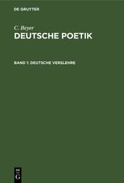 Cover von Deutsche Verslehre
