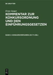 Cover von Konkursverfahren (§§ 71-238.)