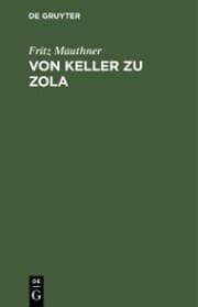 Cover von Von Keller zu Zola