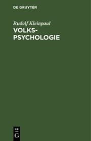 Cover von Volkspsychologie