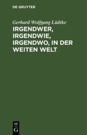 Cover von Irgendwer, irgendwie, irgendwo, in der weiten Welt