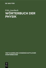Cover von Wörterbuch der Physik