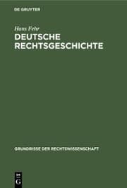 Cover von Deutsche Rechtsgeschichte