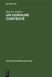 Cover von Un domaine contesté