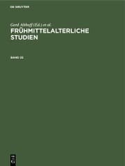 Cover von Frühmittelalterliche Studien. Band 25