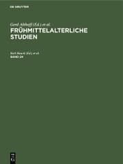 Cover von Frühmittelalterliche Studien. Band 24