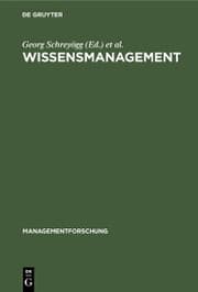 Cover von Wissensmanagement