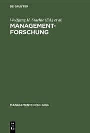 Cover von Managementforschung