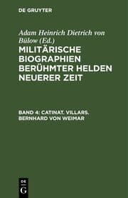 Cover von Catinat. Villars. Bernhard von Weimar