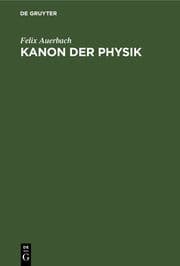Cover von Kanon der Physik