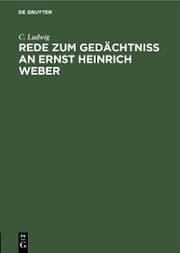 Cover von Rede zum Gedächtniss an Ernst Heinrich Weber