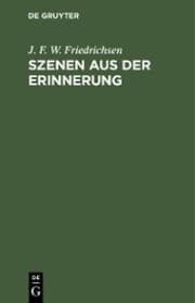 Cover von Szenen aus der Erinnerung