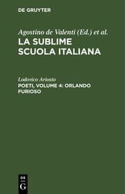 Cover von Poeti, Volume 4: Orlando furioso