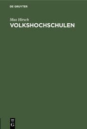 Cover von Volkshochschulen