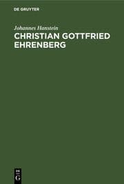 Cover von Christian Gottfried Ehrenberg