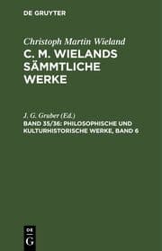 Cover von Philosophische und kulturhistorische Werke, Band 6