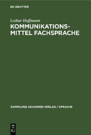 Cover von Kommunikationsmittel Fachsprache