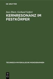 Cover von Kernresonanz im Festkörper